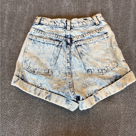 American Apparel Acid Wash Vintage Jean Shorts - Picture 4 of 10